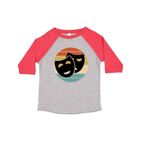 Inktastic Theater Masks Acting Gift Retro Sunset Boys or Girls Toddler T-Shirt
