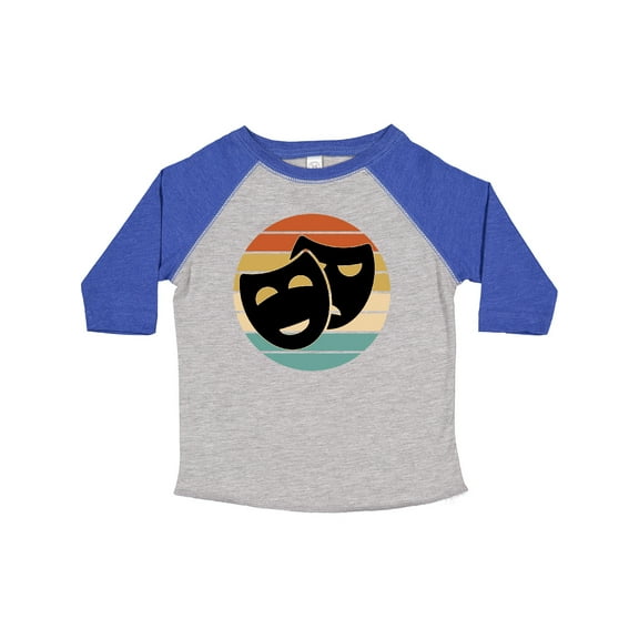 Inktastic Theater Masks Acting Gift Retro Sunset Boys or Girls Toddler T-Shirt