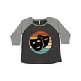 thumbnail image 1 of Inktastic Theater Masks Acting Gift Retro Sunset Women's Plus Size T-Shirt, 1 of 5