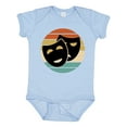 thumbnail image 1 of Inktastic Theater Masks Acting Retro Sunset Boys or Girls Baby Bodysuit, 1 of 5
