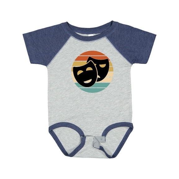 Inktastic Theater Masks Acting Retro Sunset Boys or Girls Baby Bodysuit