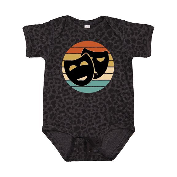 Inktastic Theater Masks Acting Retro Sunset Boys or Girls Baby Bodysuit