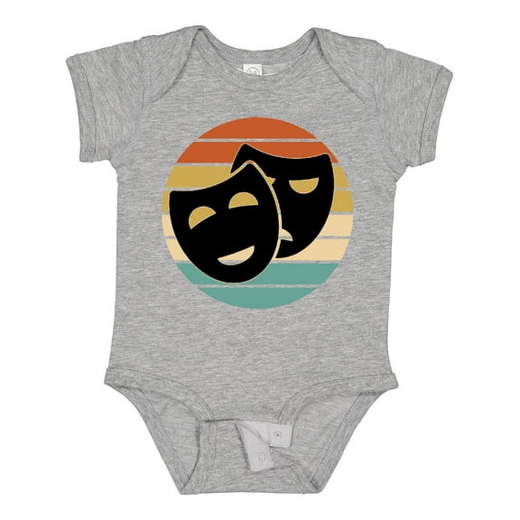 Inktastic Theater Masks Acting Retro Sunset Boys or Girls Baby Bodysuit