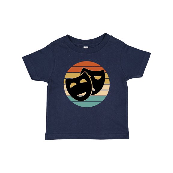 Inktastic Theater Masks Acting Retro Sunset Boys or Girls Baby T-Shirt