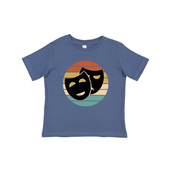 Inktastic Theater Masks Acting Retro Sunset Boys or Girls Baby T-Shirt