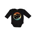 thumbnail image 1 of Inktastic Theater Masks Acting Retro Sunset Boys or Girls Long Sleeve Baby Bodysuit, 1 of 5