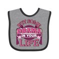 thumbnail image 1 of Inktastic Theater Put Some Drama in Your Life Girls Baby Bib, 1 of 4