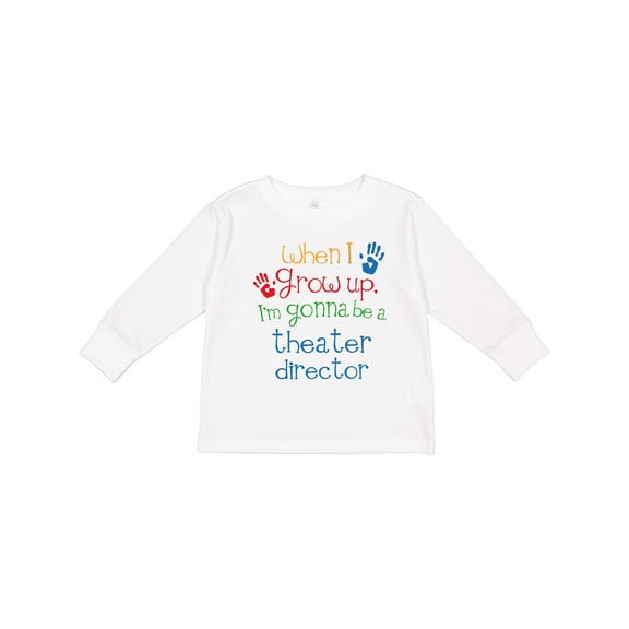Inktastic Theater director Future Boys or Girls Long Sleeve Toddler T-Shirt