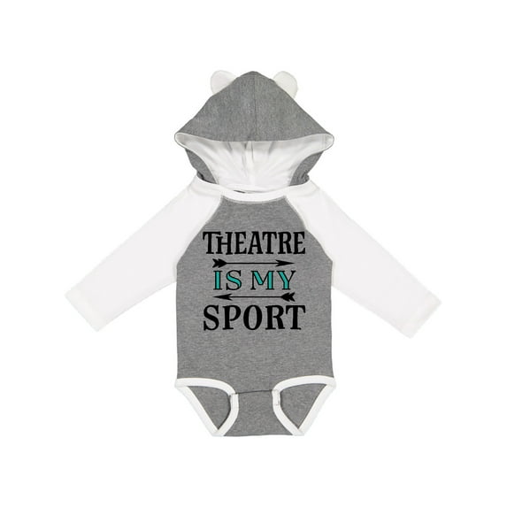Inktastic Theatre is My Sport Drama Acting Boys or Girls Long Sleeve Baby Bodysuit