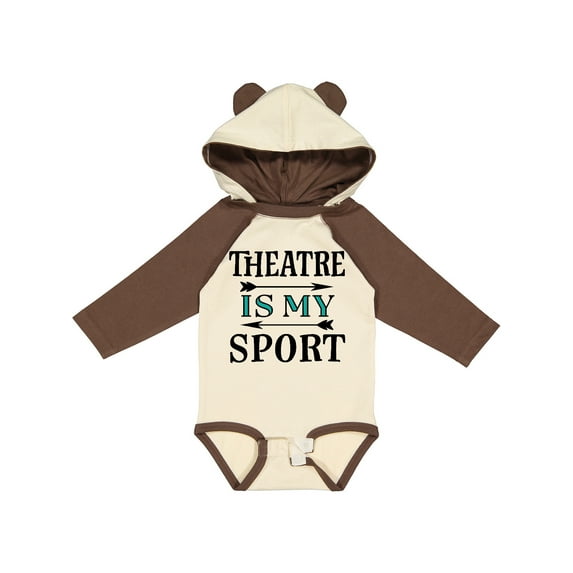 Inktastic Theatre is My Sport Drama Acting Boys or Girls Long Sleeve Baby Bodysuit