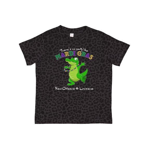 Inktastic There's No Party Like Mardi Gras-alligator Gift Toddler Boy or Toddler Girl T-Shirt