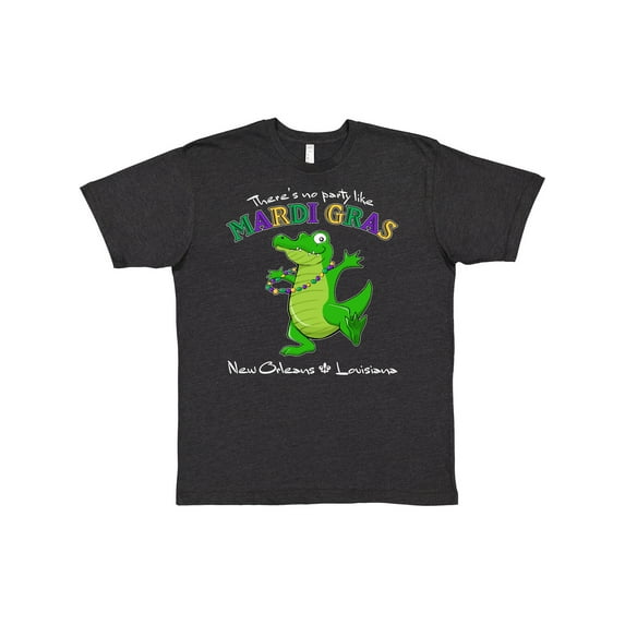 Inktastic There's No Party Like Mardi Gras-alligator T-Shirt