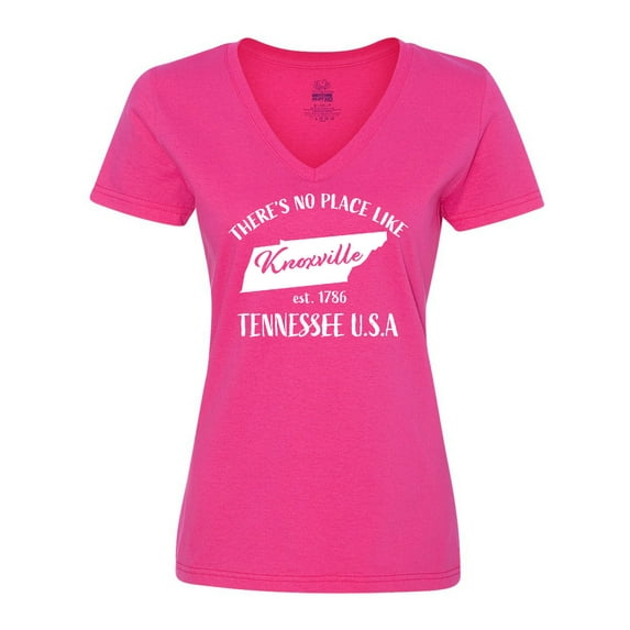 Inktastic There's No Place Like Knoxville Tennessee Women's V-Neck T-Shirt