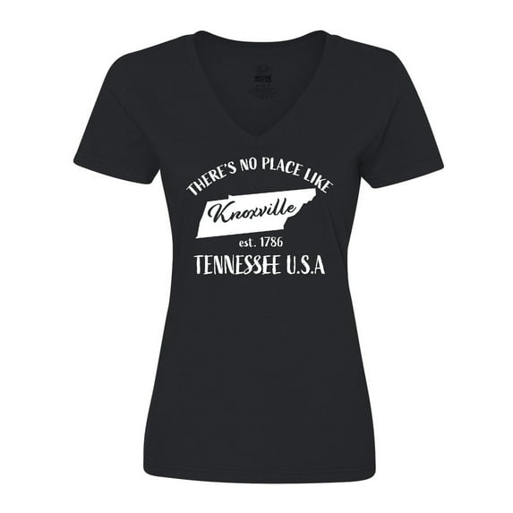 Inktastic There's No Place Like Knoxville Tennessee Women's V-Neck T-Shirt