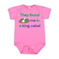 thumbnail image 1 of Inktastic They Found Me in a King Cake Boys or Girls Baby Bodysuit, 1 of 5