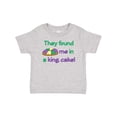 thumbnail image 1 of Inktastic They Found Me in a King Cake Boys or Girls Baby T-Shirt, 1 of 5