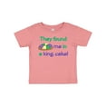 thumbnail image 1 of Inktastic They Found Me in a King Cake Boys or Girls Baby T-Shirt, 1 of 5