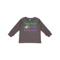thumbnail image 1 of Inktastic They Found Me in a King Cake Boys or Girls Long Sleeve Toddler T-Shirt, 1 of 5