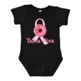 thumbnail image 1 of Inktastic Think Pink Breast Cancer Boys or Girls Baby Bodysuit, 1 of 5