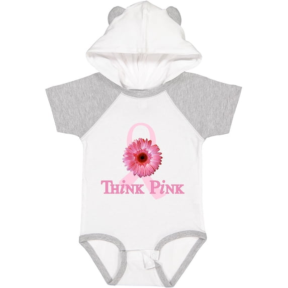 Inktastic Think Pink Breast Cancer Boys or Girls Baby Bodysuit
