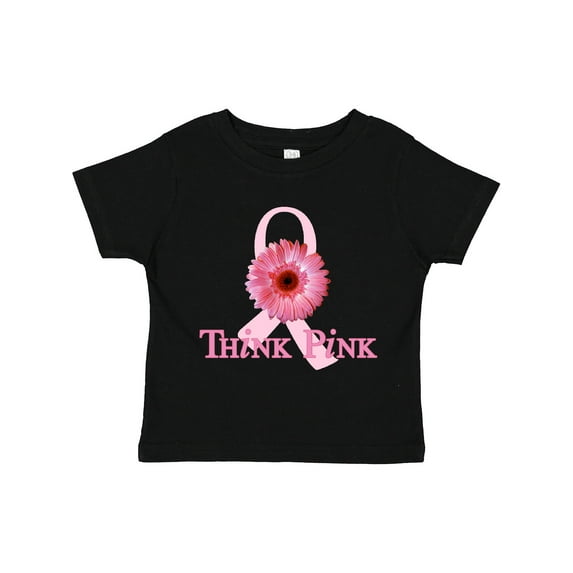 Inktastic Think Pink Breast Cancer Boys or Girls Toddler T-Shirt