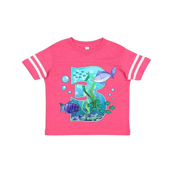 Inktastic Third Birthday Aquarium with Fish Boys or Girls Toddler T-Shirt