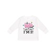 thumbnail image 1 of Inktastic Third Birthday Cat Unicorn Girls Long Sleeve Toddler T-Shirt, 1 of 5