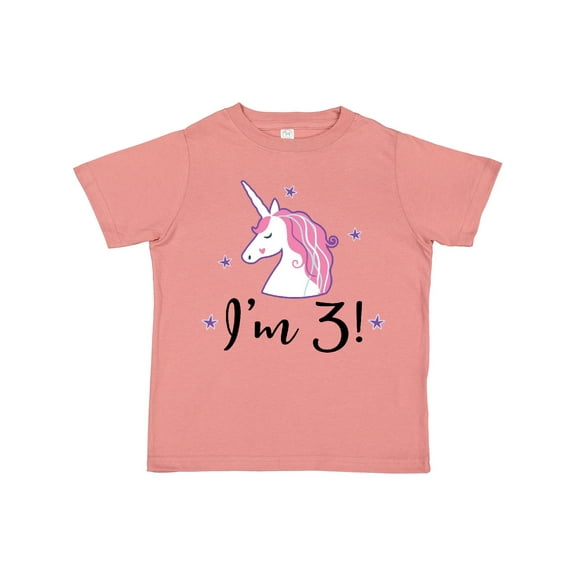 Inktastic Third Birthday Cute Unicorn Girls Toddler T-Shirt