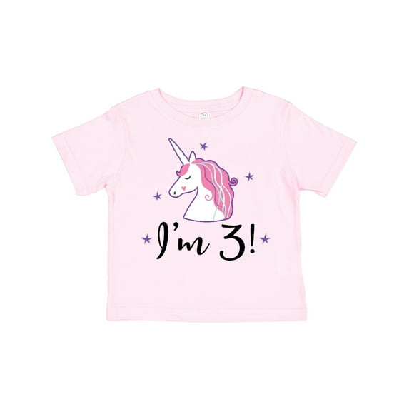 Inktastic Third Birthday Cute Unicorn Girls Toddler T-Shirt