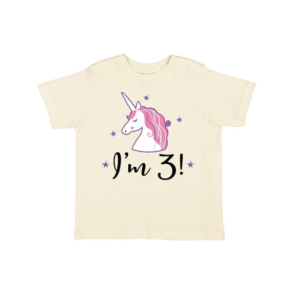 Inktastic Third Birthday Cute Unicorn Girls Toddler T-Shirt