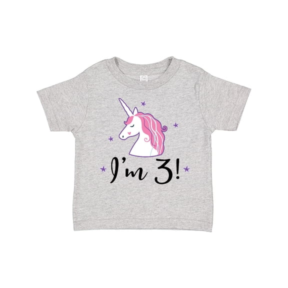 Inktastic Third Birthday Cute Unicorn Girls Toddler T-Shirt