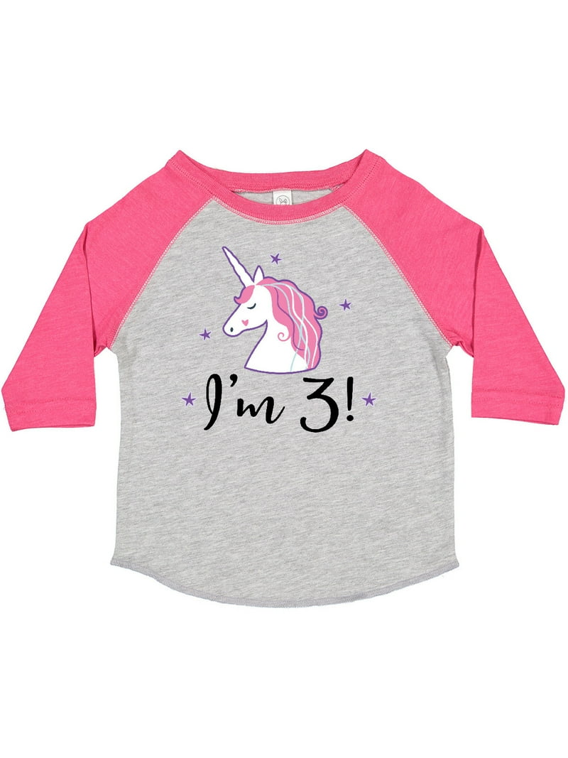 Inktastic Third Birthday Cute Unicorn Girls Toddler T-Shirt