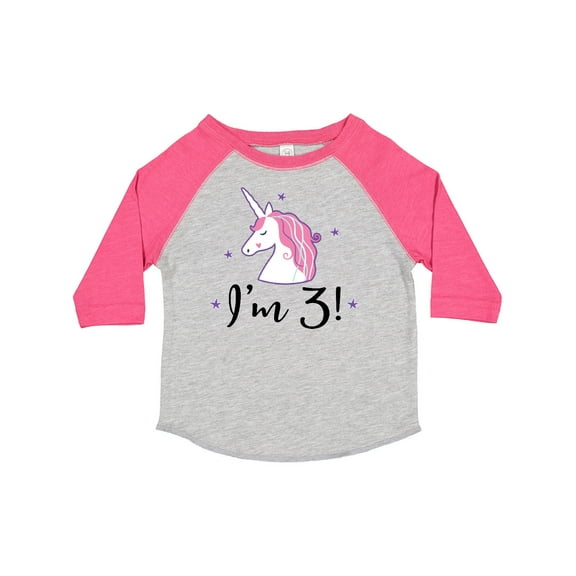 Inktastic Third Birthday Cute Unicorn Girls Toddler T-Shirt