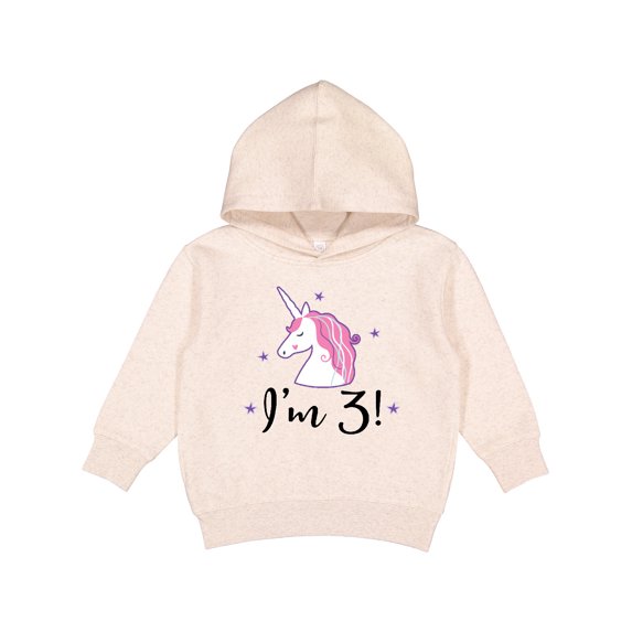 Inktastic Third Birthday Cute Unicorn Toddler Hoodie