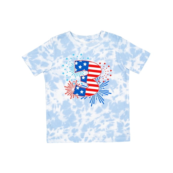 Inktastic Third Birthday Fourth of July Fireworks Boys or Girls Toddler T-Shirt