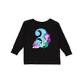 thumbnail image 1 of Inktastic Third Birthday Mermaid Girls Long Sleeve Toddler T-Shirt, 1 of 5