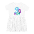 thumbnail image 1 of Inktastic Third Birthday Mermaid Girls Toddler Dress, 1 of 5