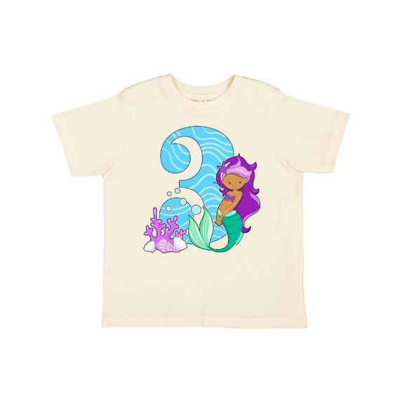 Inktastic Third Birthday Mermaid Girls Toddler T-Shirt