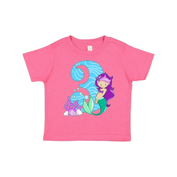 Inktastic Third Birthday Mermaid Girls Toddler T-Shirt