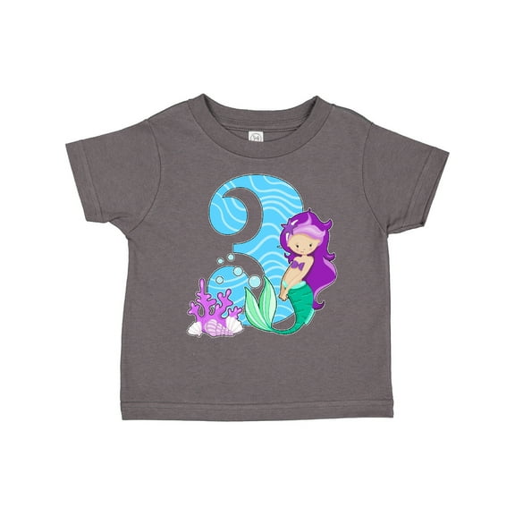 Inktastic Third Birthday Mermaid Girls Toddler T-Shirt