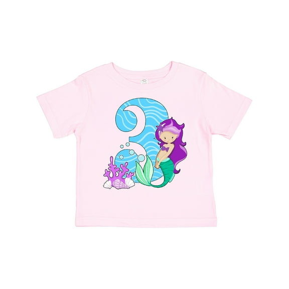 Inktastic Third Birthday Mermaid Girls Toddler T-Shirt