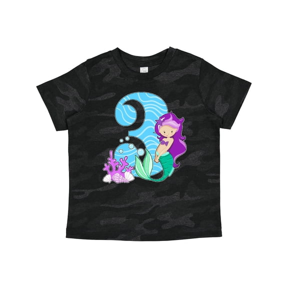 Inktastic Third Birthday Mermaid Girls Toddler T-Shirt