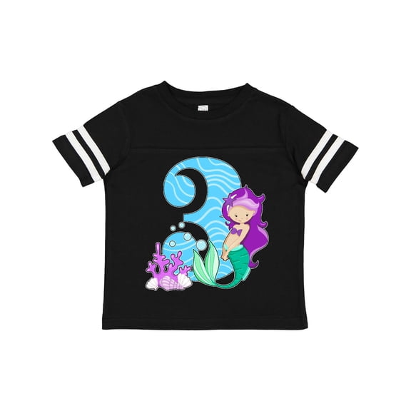 Inktastic Third Birthday Mermaid Girls Toddler T-Shirt