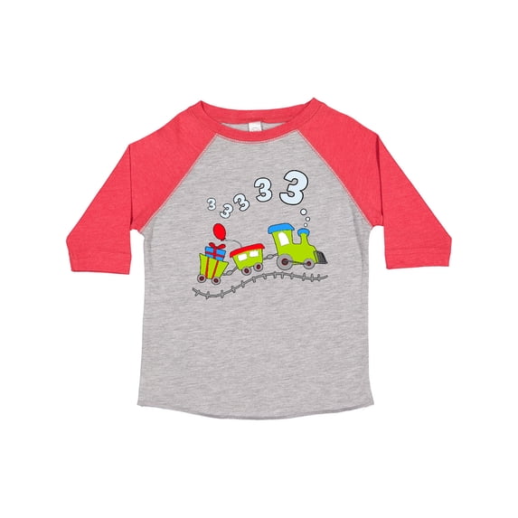 Inktastic Third Birthday Party Train Boys or Girls Toddler T-Shirt