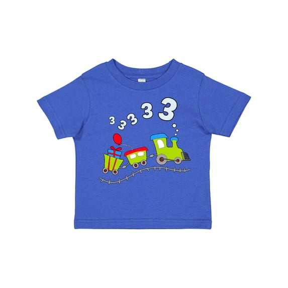 Inktastic Third Birthday Party Train Boys or Girls Toddler T-Shirt