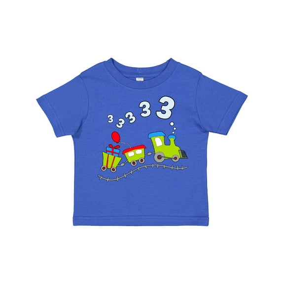 Inktastic Third Birthday Party Train Boys or Girls Toddler T-Shirt