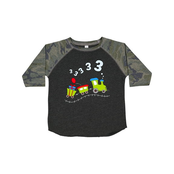 Inktastic Third Birthday Party Train Boys or Girls Toddler T-Shirt