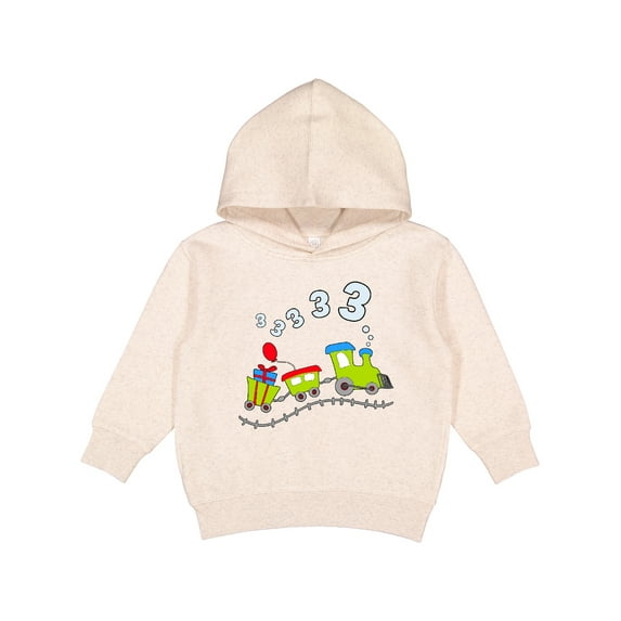 Inktastic Third Birthday Party Train Toddler Hoodie