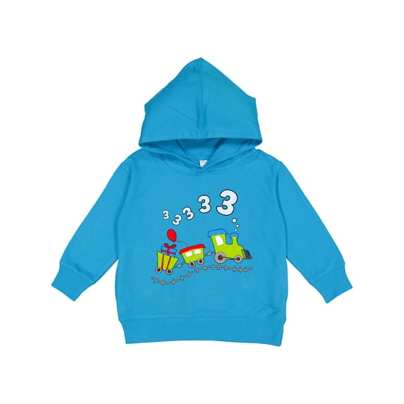 Inktastic Third Birthday Party Train Toddler Hoodie