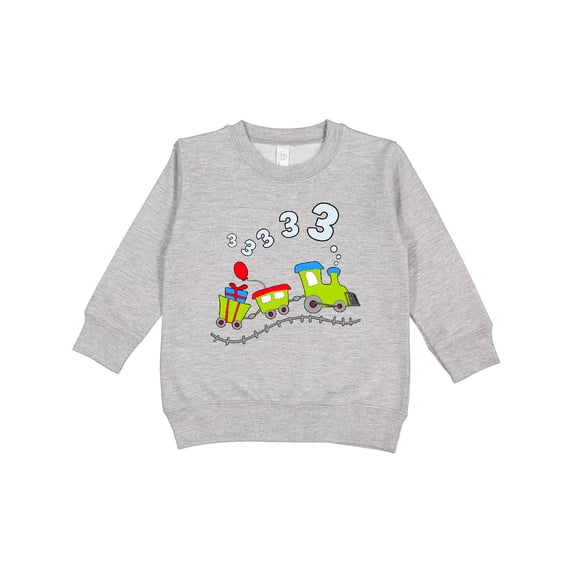 Inktastic Third Birthday Party Train Toddler Sweatshirt